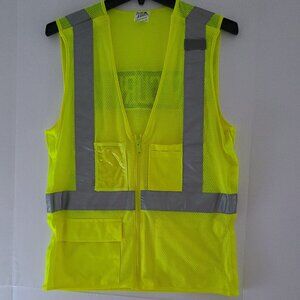 VEA HIGH-VISABILITY REFLECTIVE SAFETY VEST | TYPE R CLASS 2 | SIZE MEDIUM